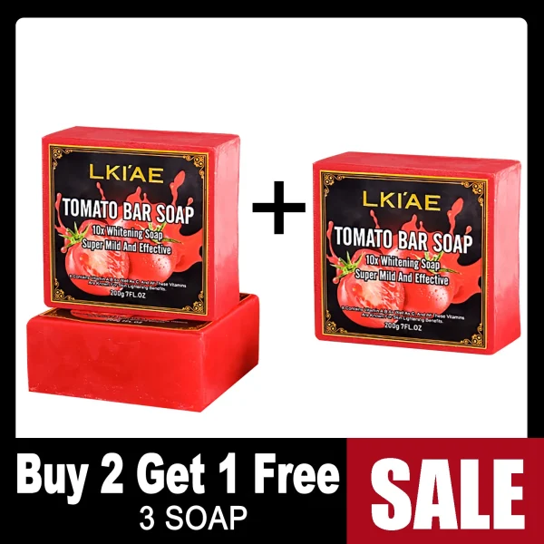 Organic Tomato Soap Bar for Dark Spots & Brightening