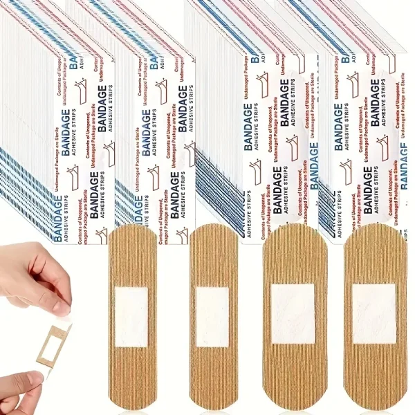 Disposable Fabric Bandages, Breathable Flexible Wound Plasters