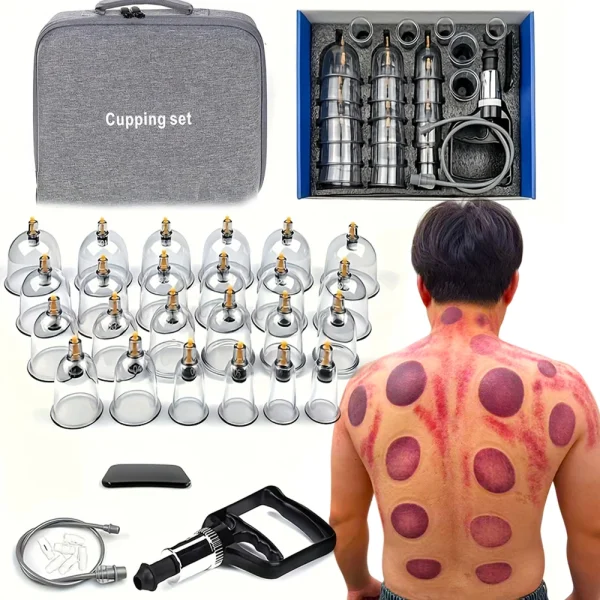 24/12Pcs Cupping Relaxation Set: Cupping Cups