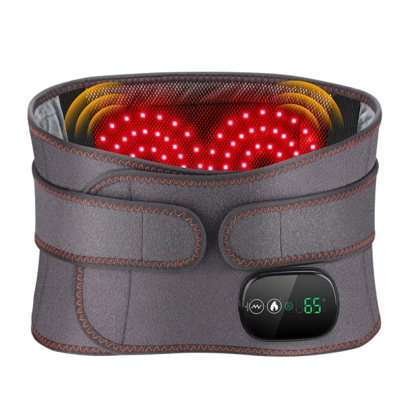 Heating Vibration Massager Belt, Dual Red Light